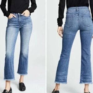 AYR Medium Blue Wide Leg Jeans